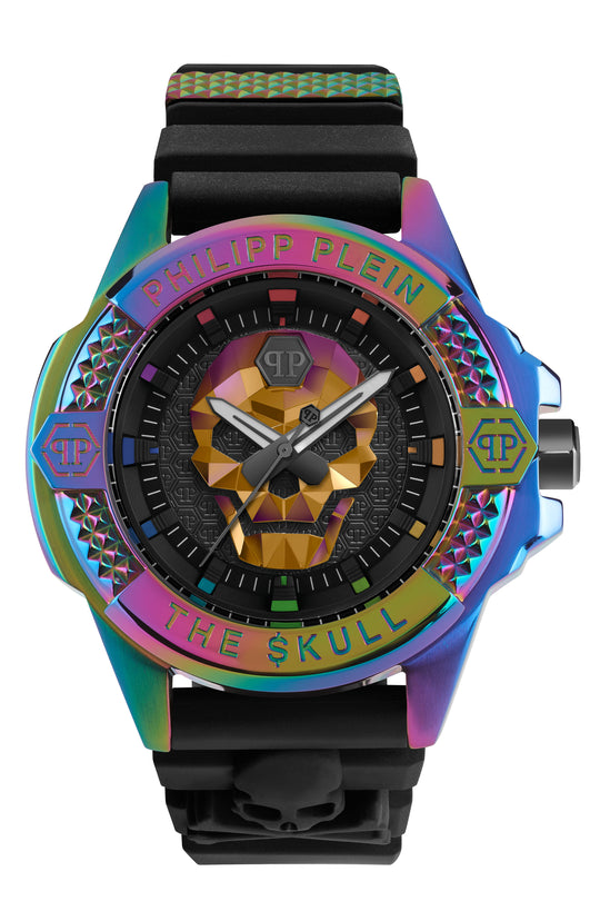The $kull Rainbow Silicone Watch