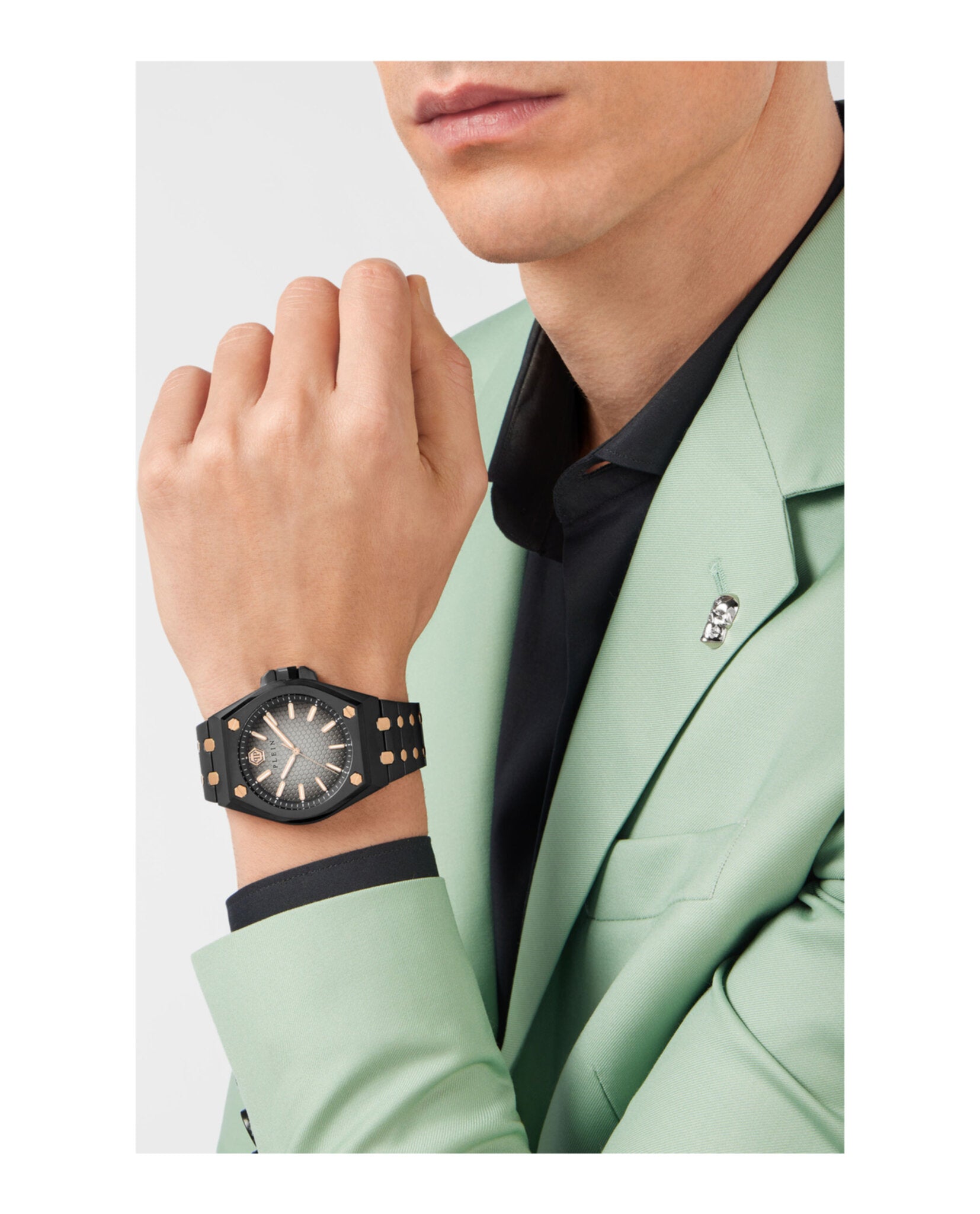 Date Superlative Arabic Crystal Watch