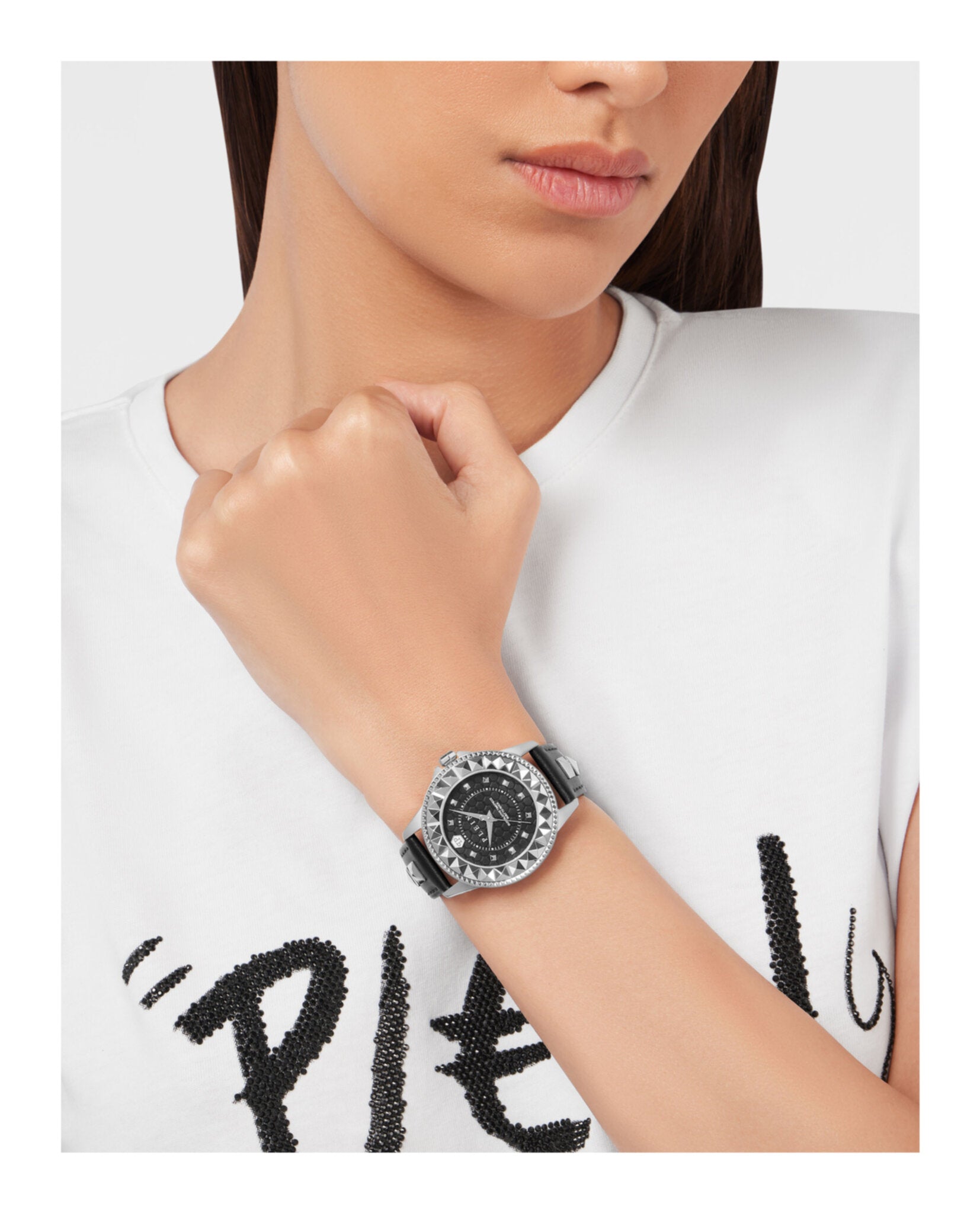 Plein Lady Rock Leather Watch