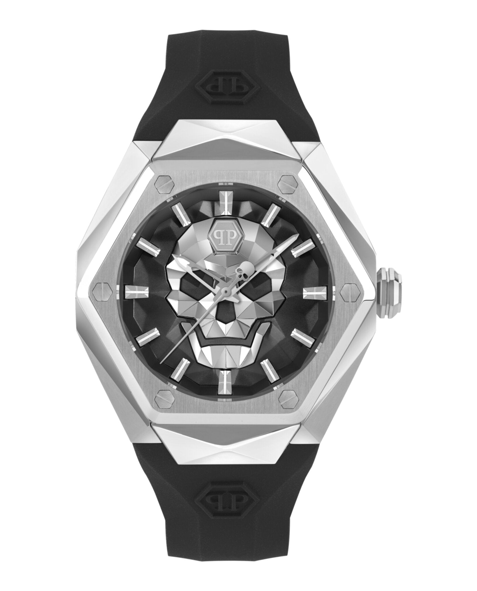 The $kull Spikes Silicone Watch