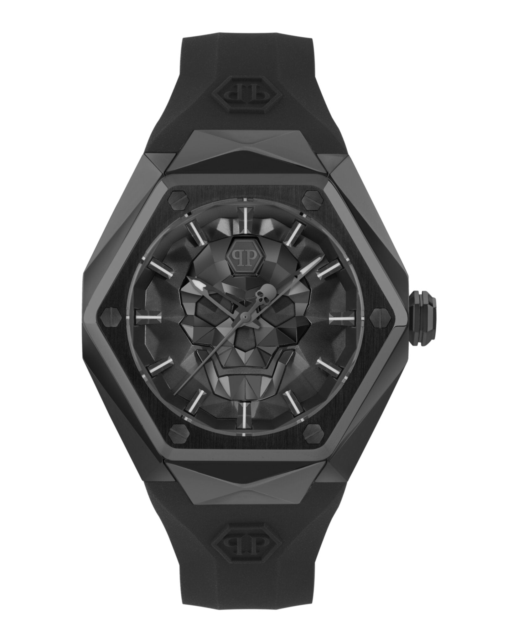 The $kull Spikes Silicone Watch