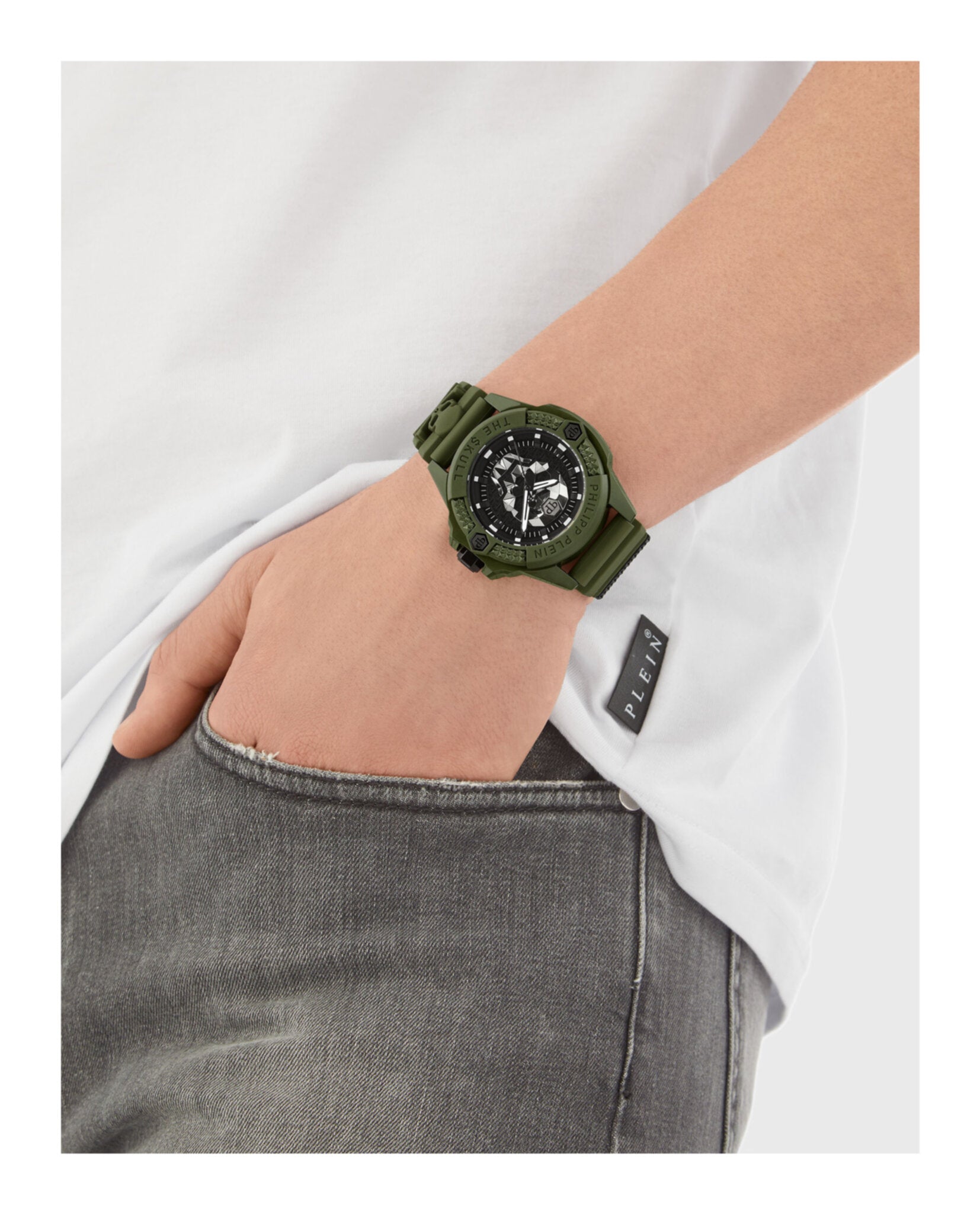 The $kull Ecoceramic Silicone Watch