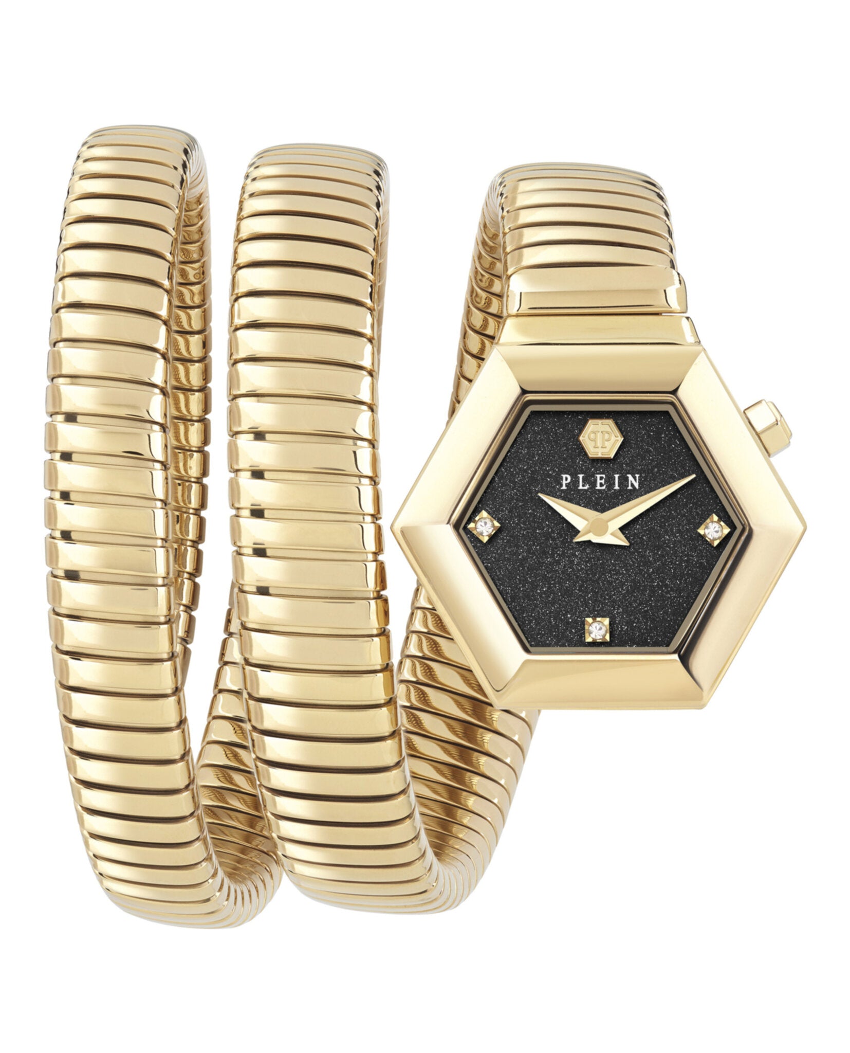 $nake Hexagon Crystal Watch
