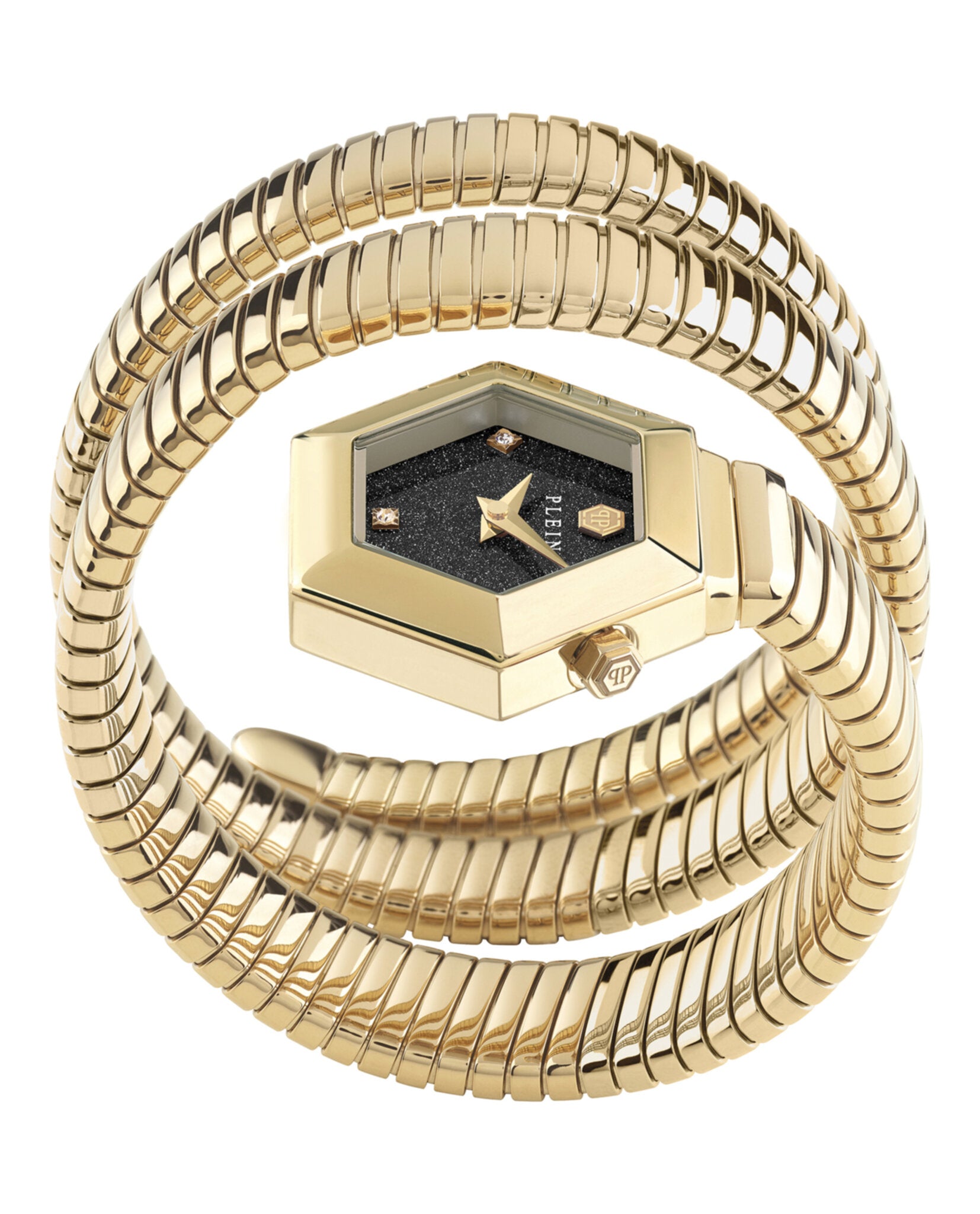 $nake Hexagon Crystal Watch