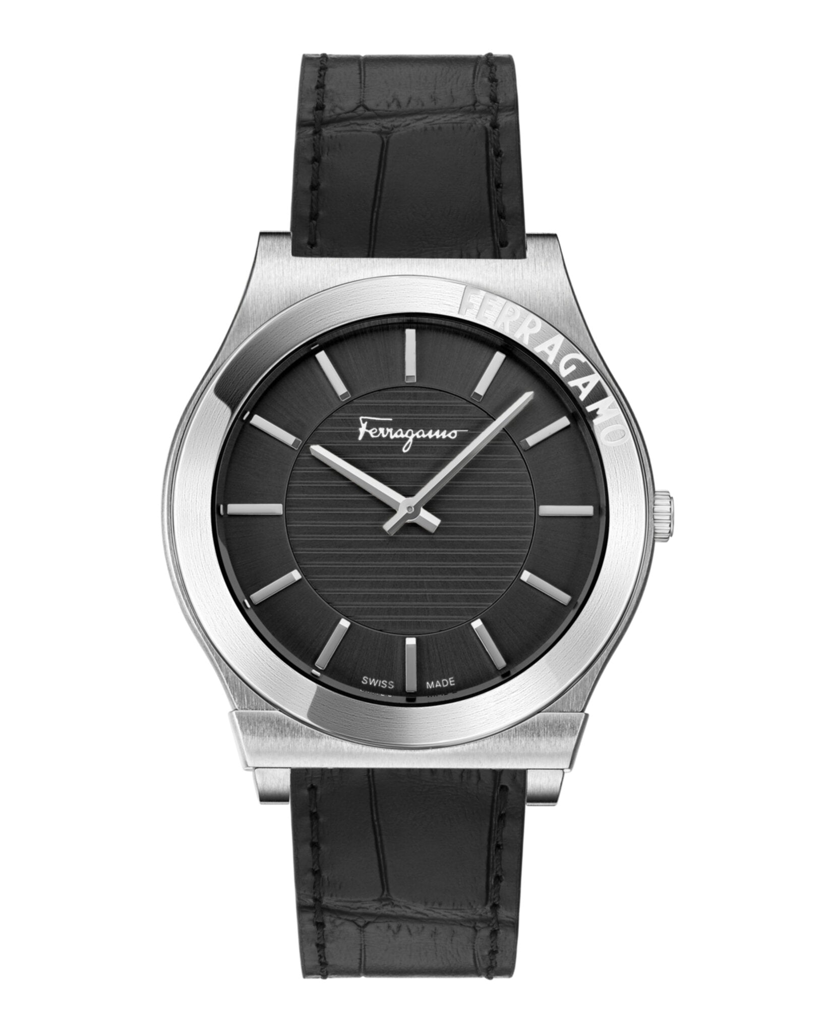 Gancini Leather Watch