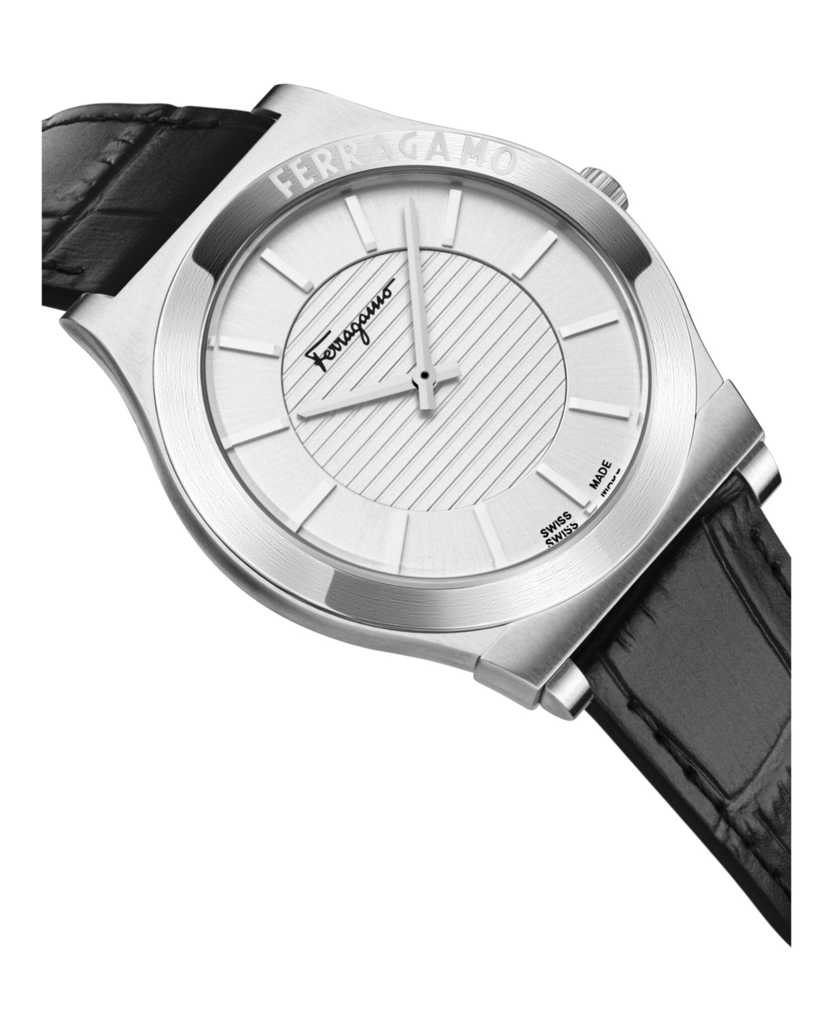 Gancini Leather Watch