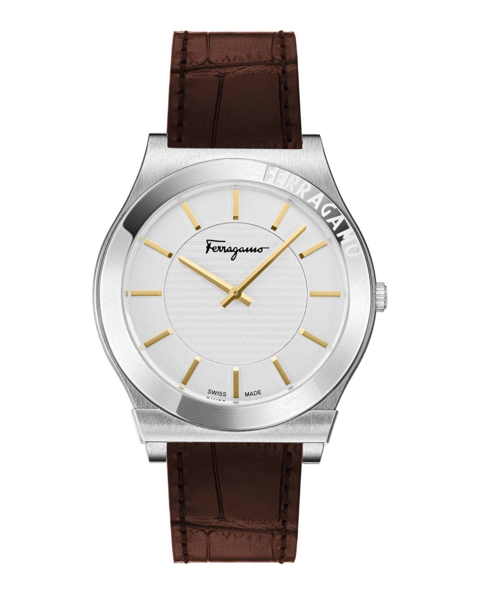 Gancini Leather Watch