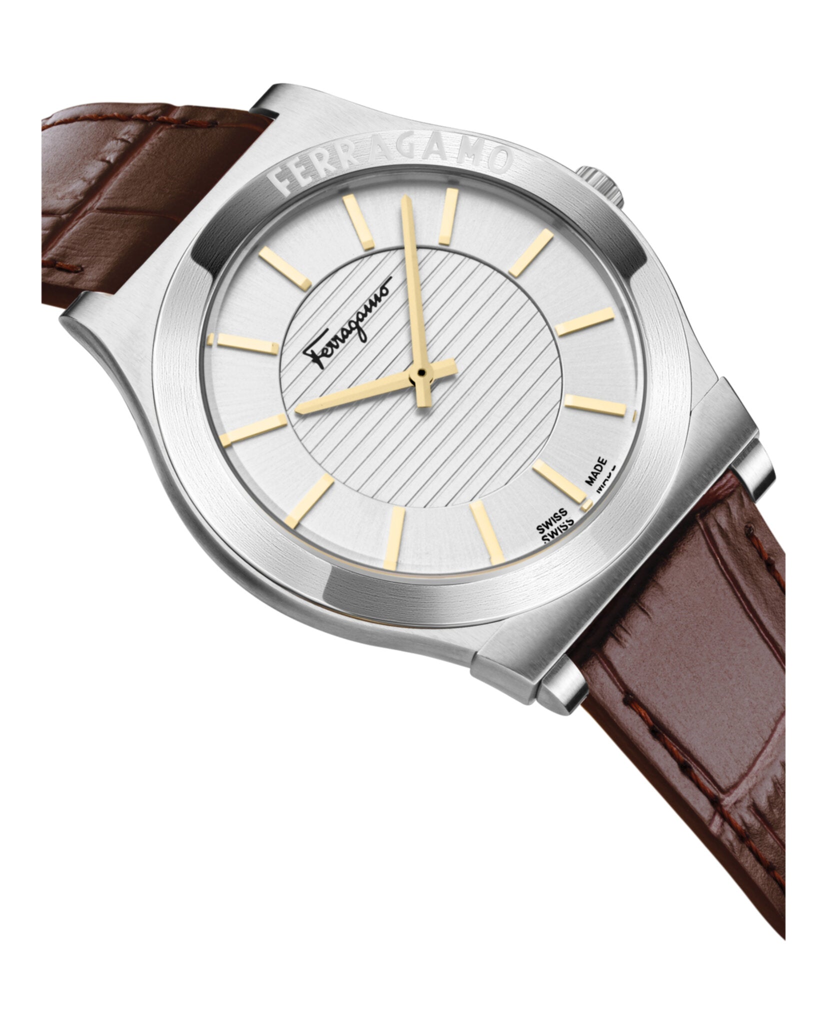 Gancini Leather Watch