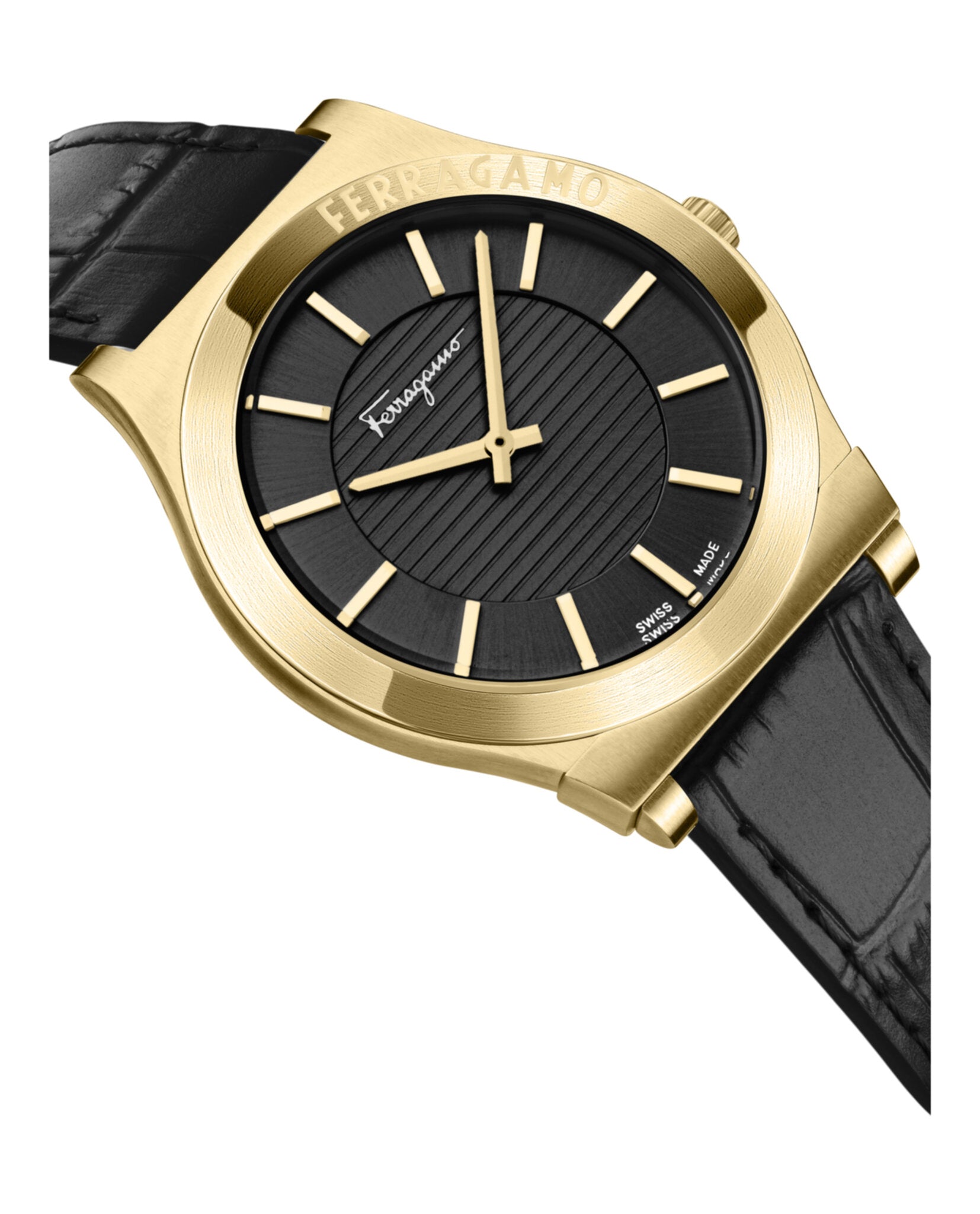 Gancini Leather Watch