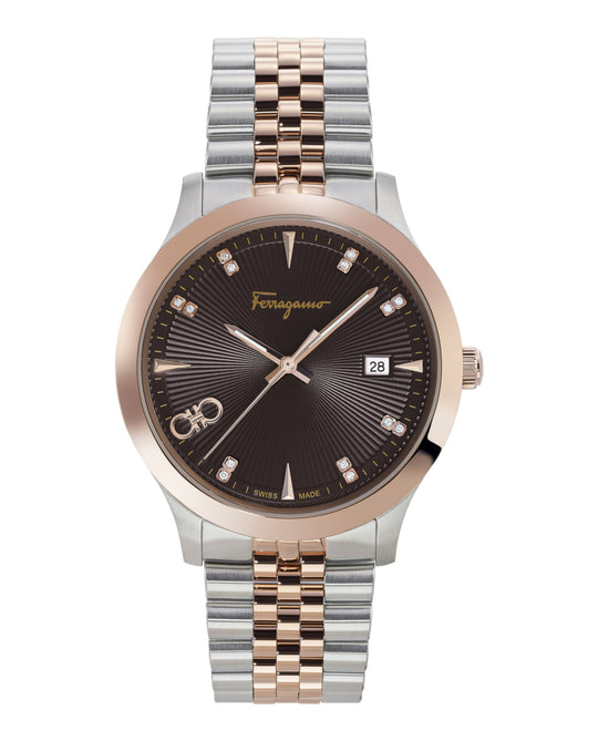 Ferragamo Duo Diamond Bracelet Watch
