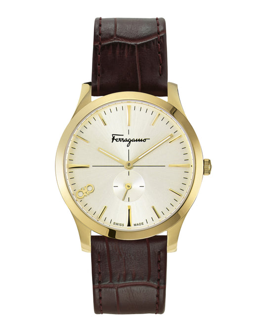Ferragamo Slim Leather Watch
