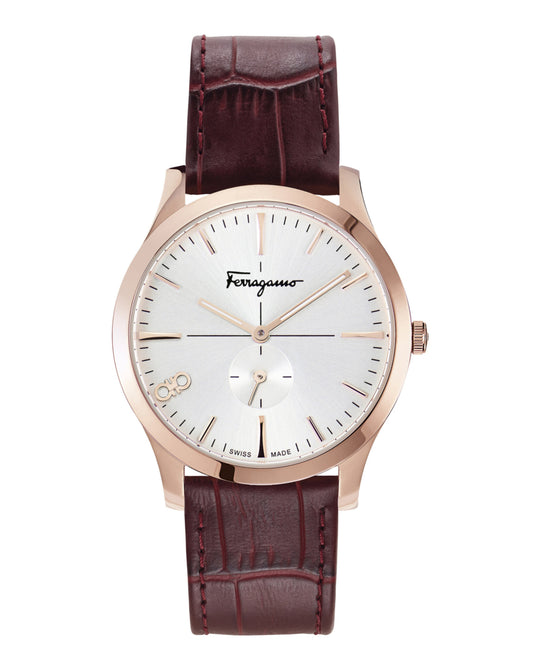 Ferragamo Slim Leather Watch