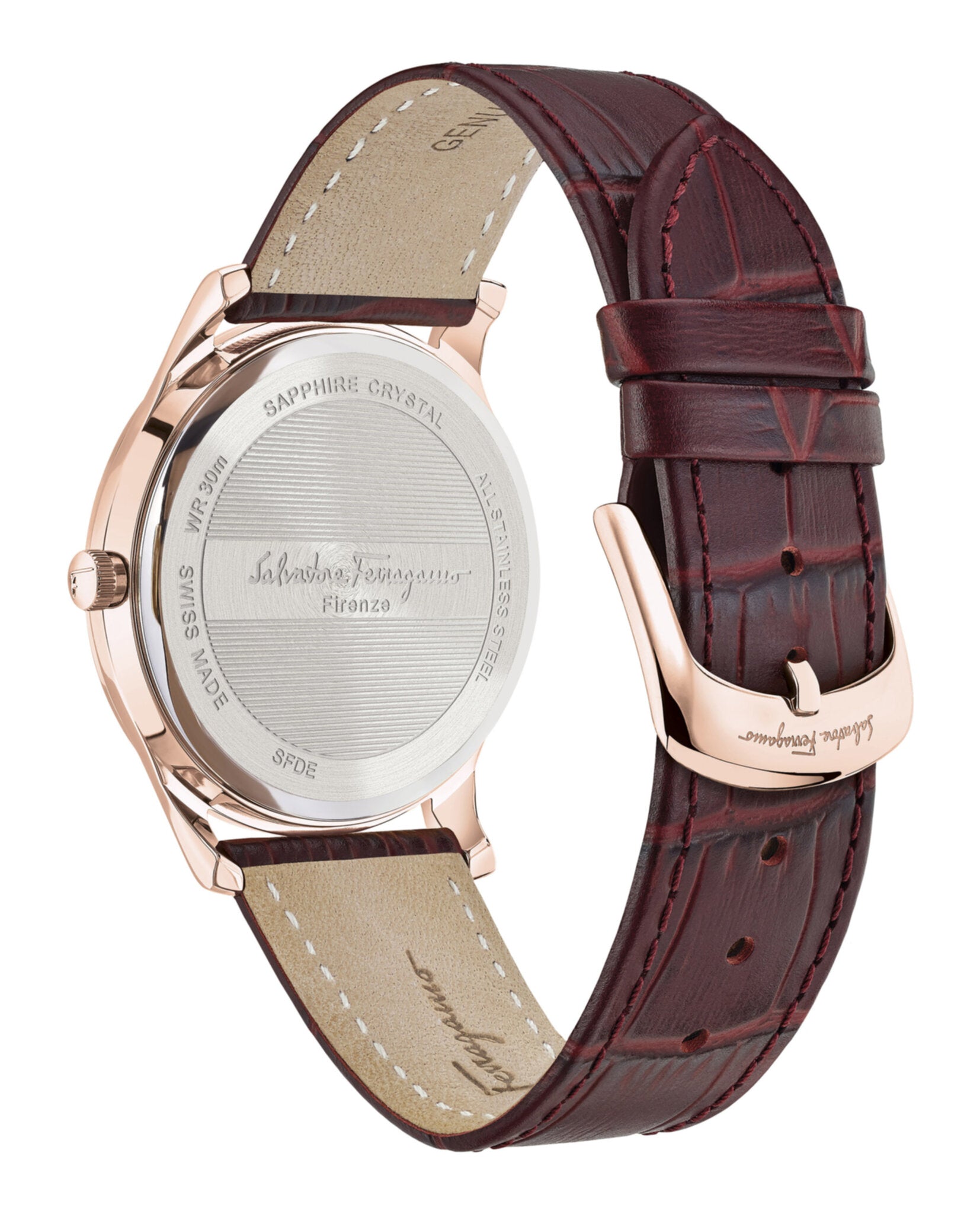 Ferragamo Slim Leather Watch