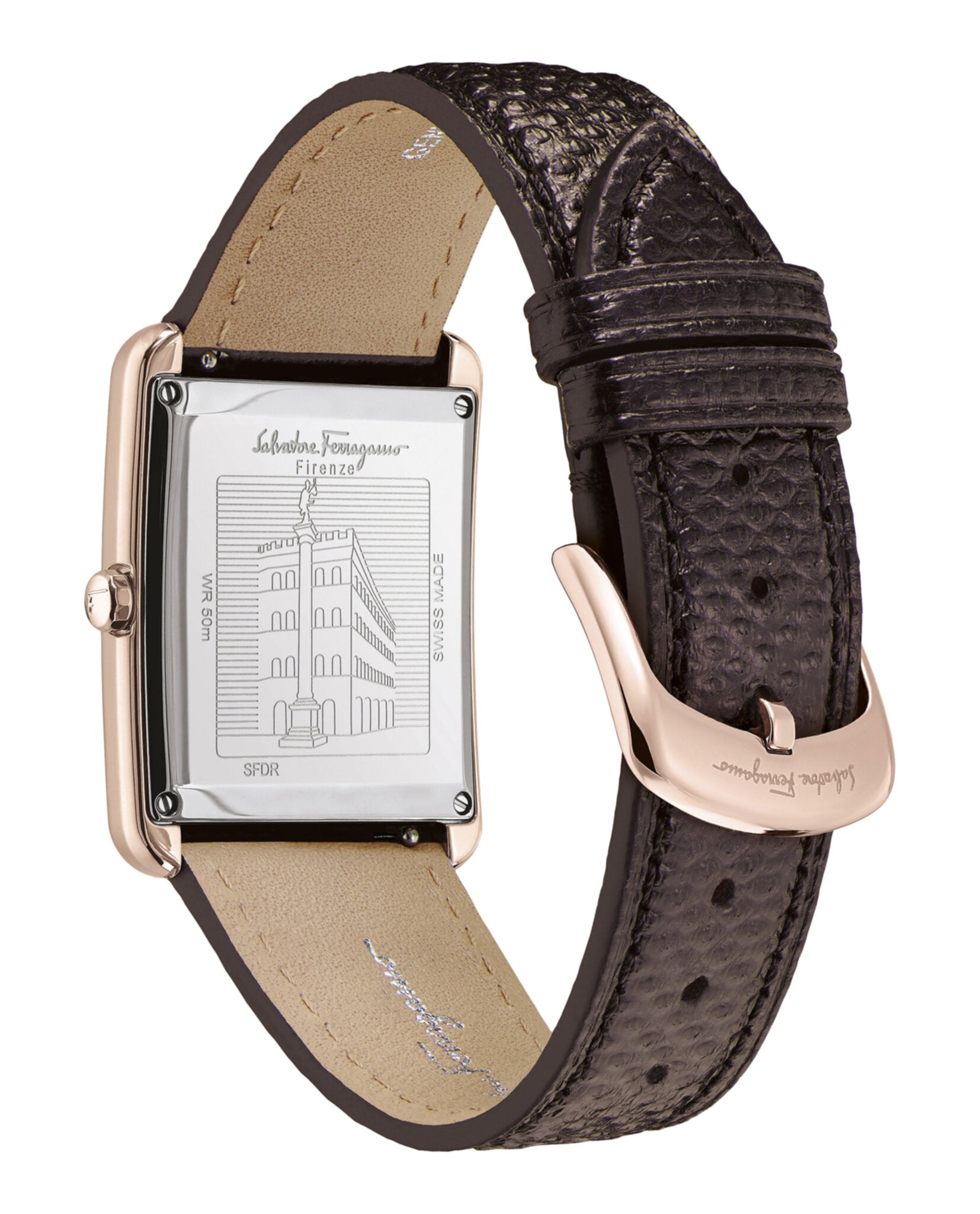 Ferragamo Portrait Leather Watch