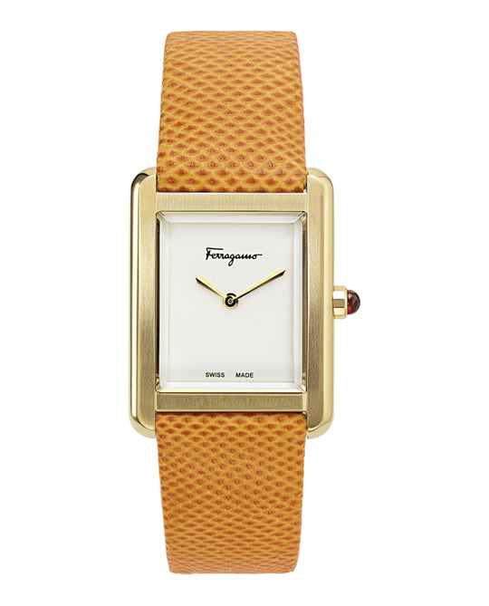 Ferragamo Portrait Leather Watch