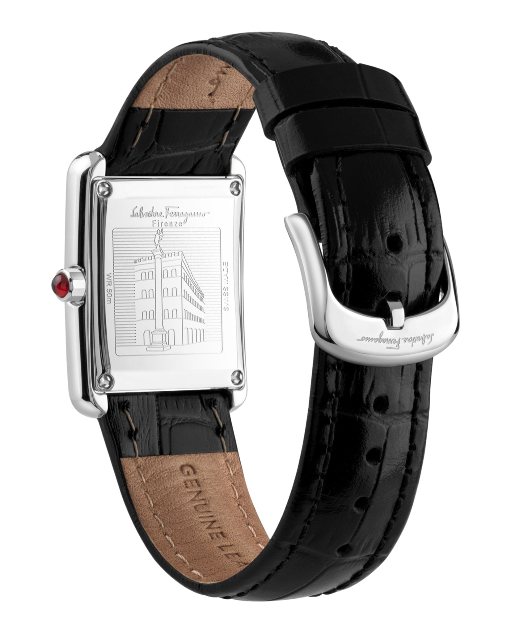 Ferragamo Portrait Leather Watch