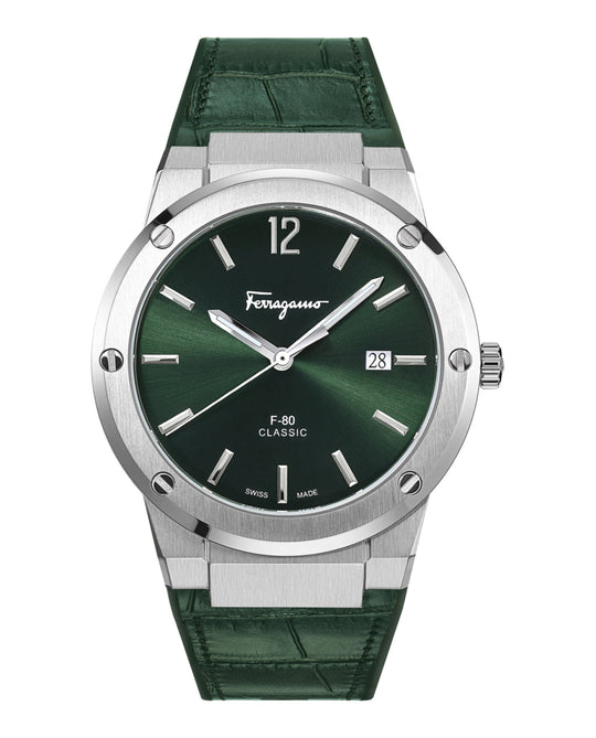 F-80 Slim Leather Watch