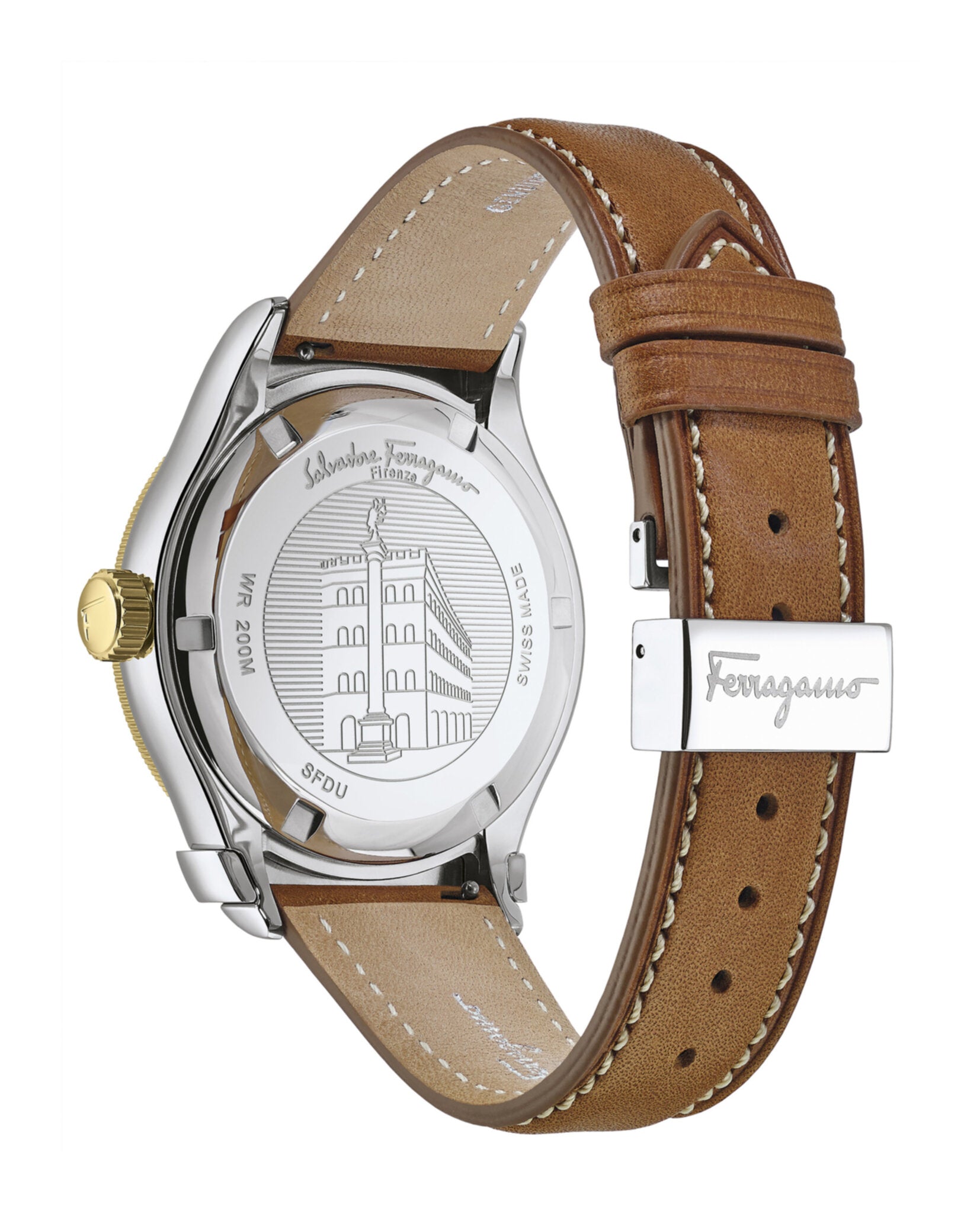 Ferragamo 1898 Sport Leather Watch