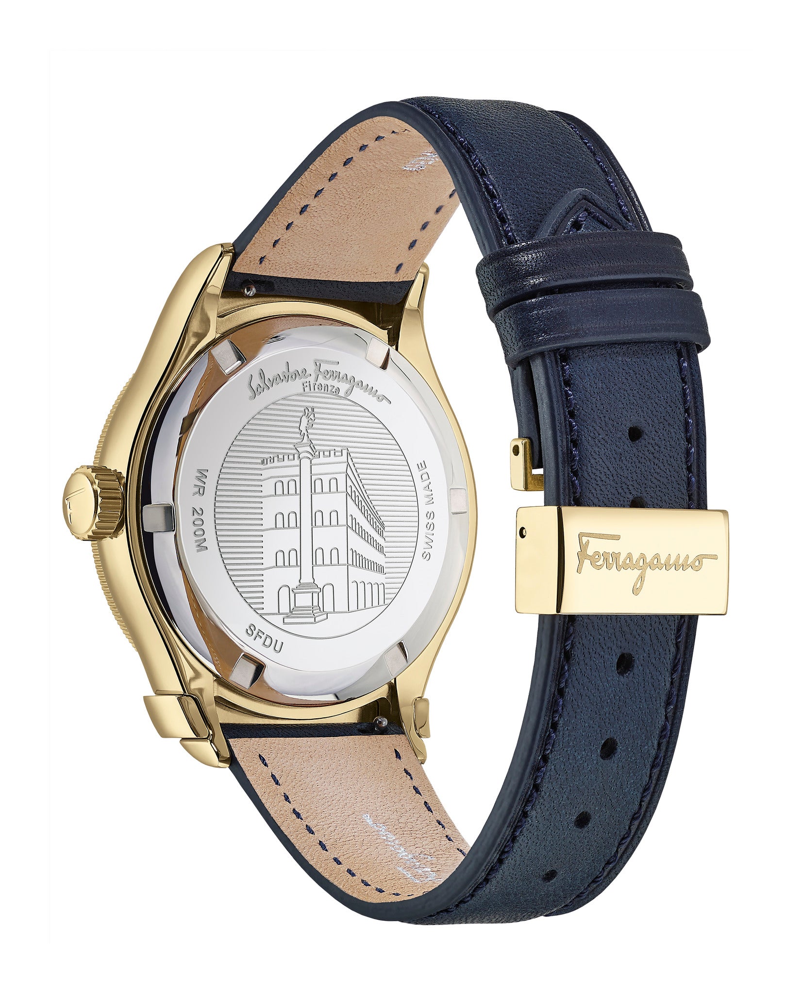 Ferragamo 1898 Sport Leather Watch