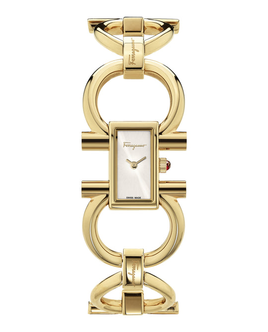Double Gancini Bracelet Watch