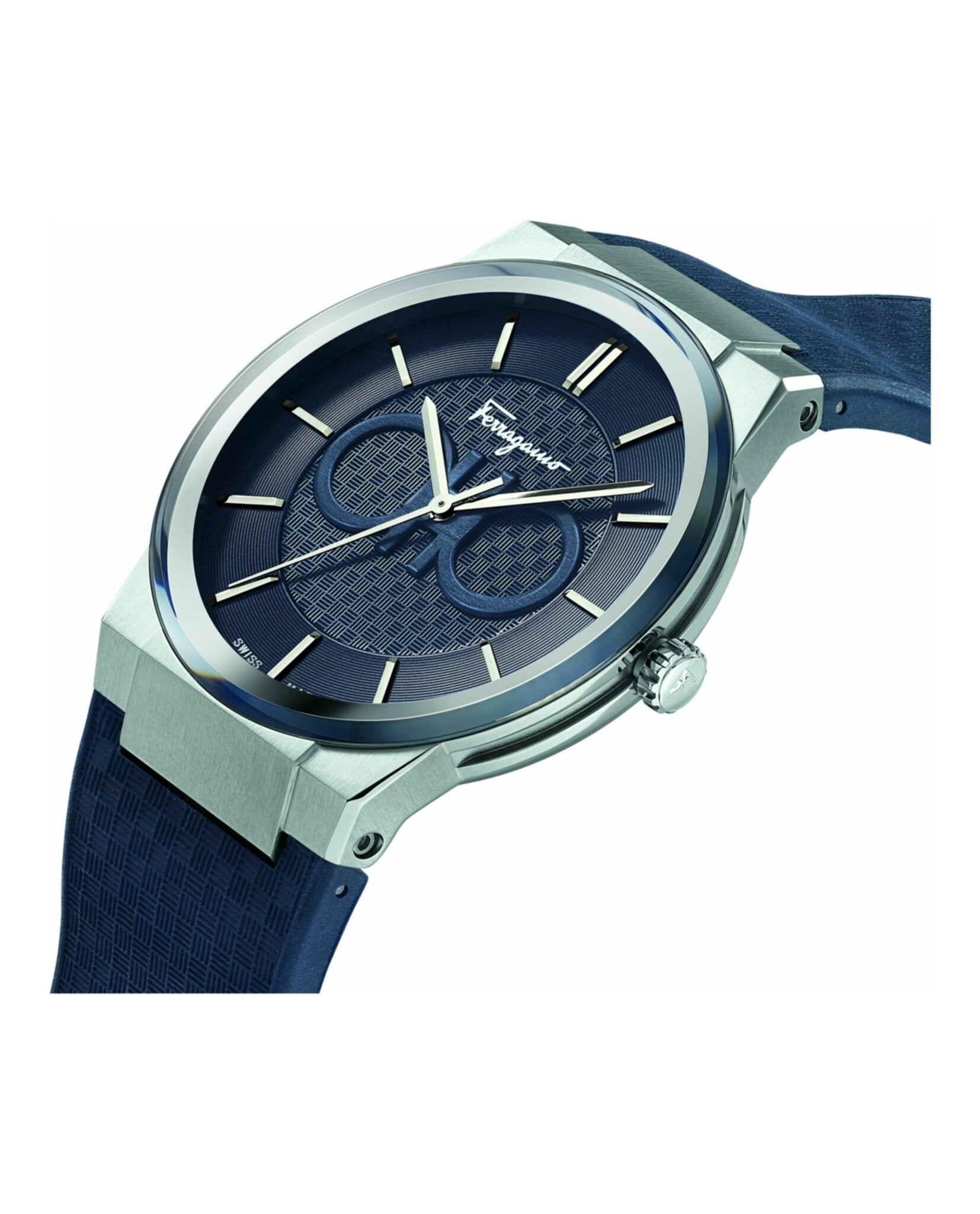 Ferragamo Sapphire Silicon Watch