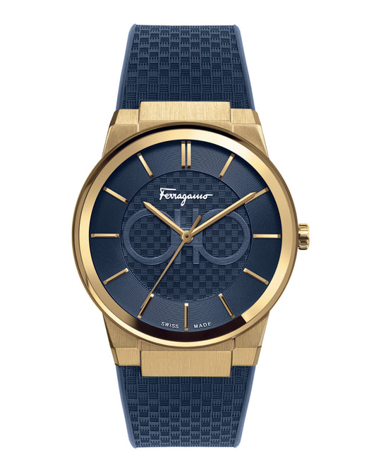 Ferragamo Sapphire Silicon Watch