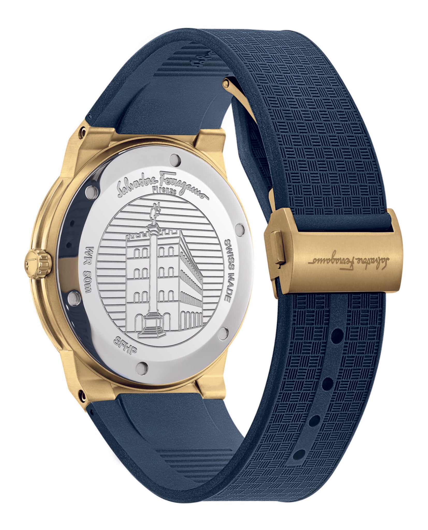 Ferragamo Sapphire Silicon Watch