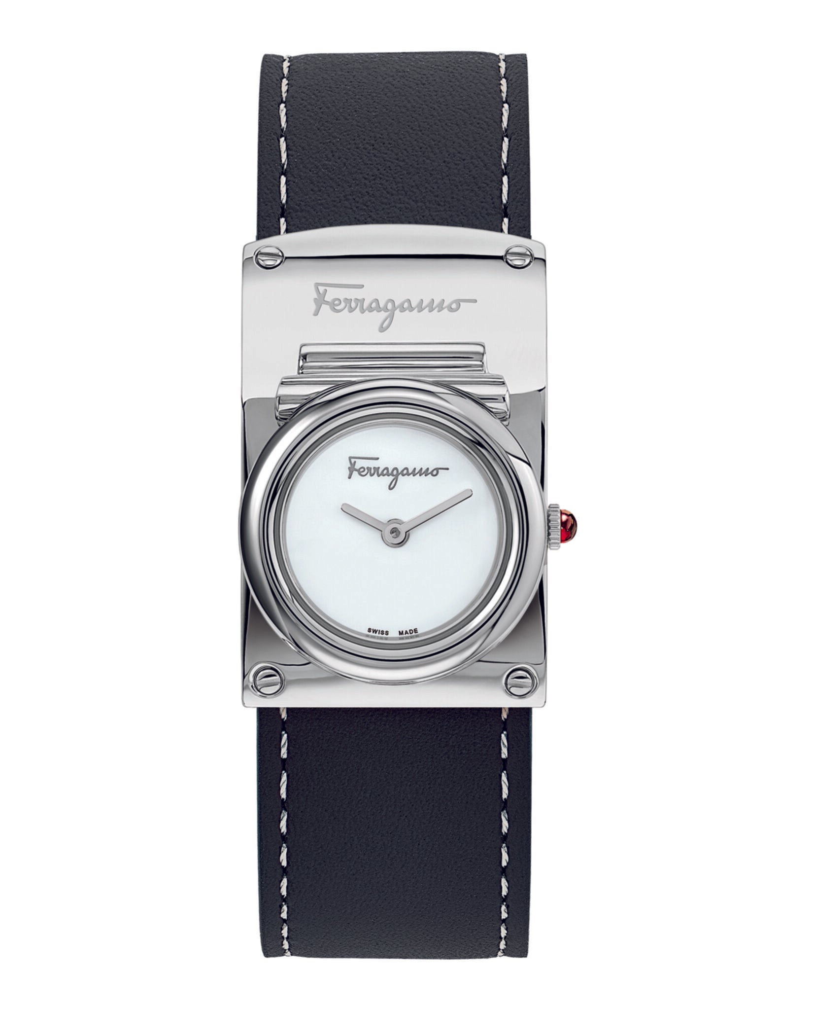 Ferragamo Boxyz Leather Watch