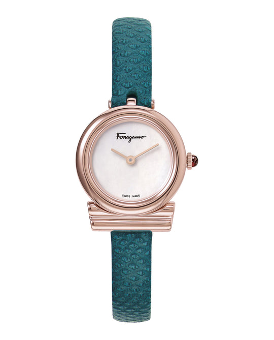 Gancini Leather Watch
