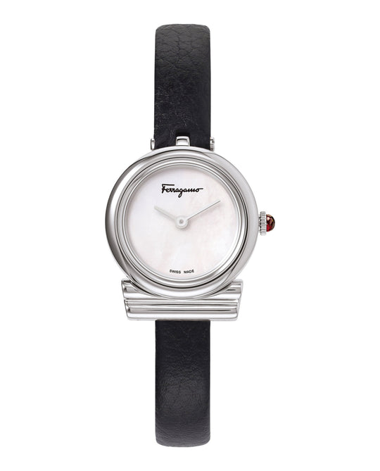 Gancini Slim Leather Watch