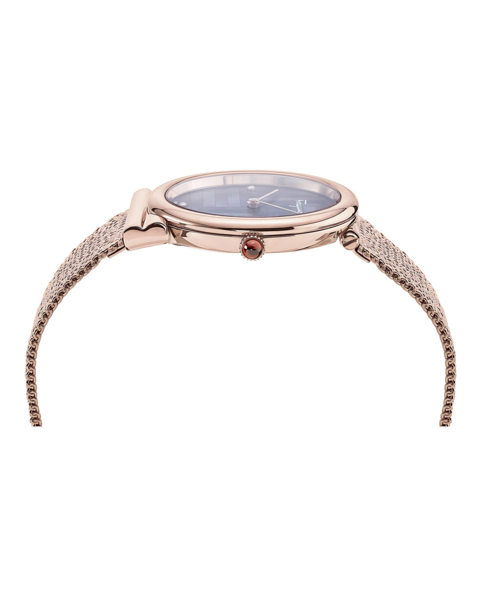 Gancini Slim Diamond Mesh Watch