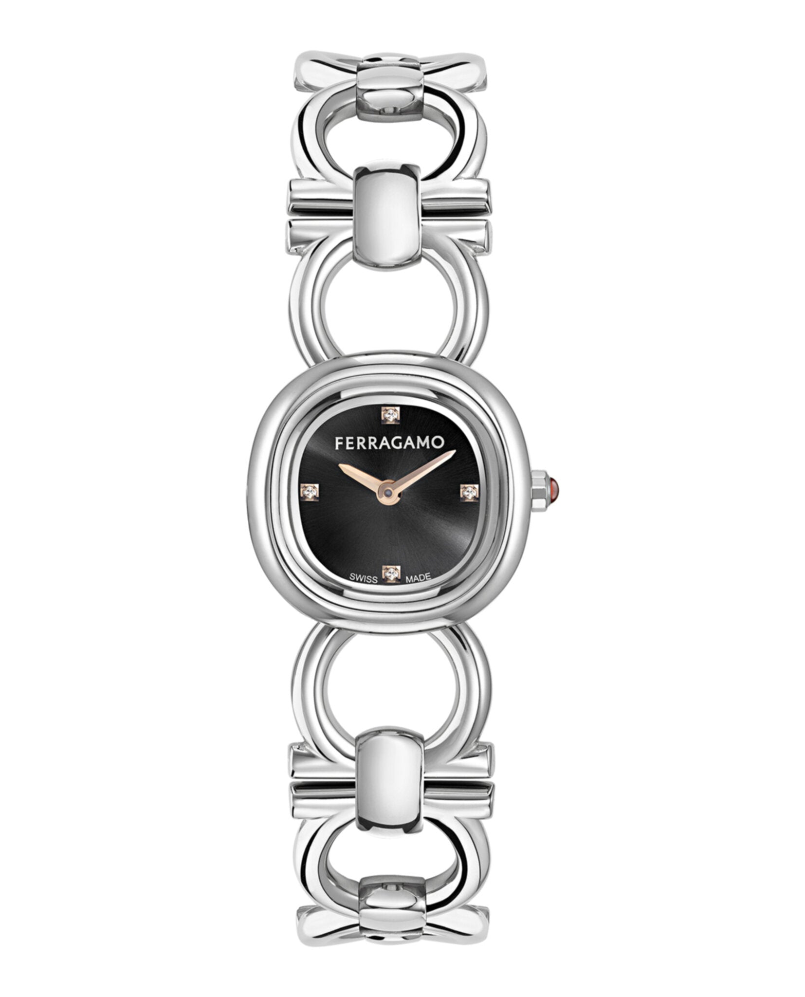 Double Gancini Petite Diamond Watch