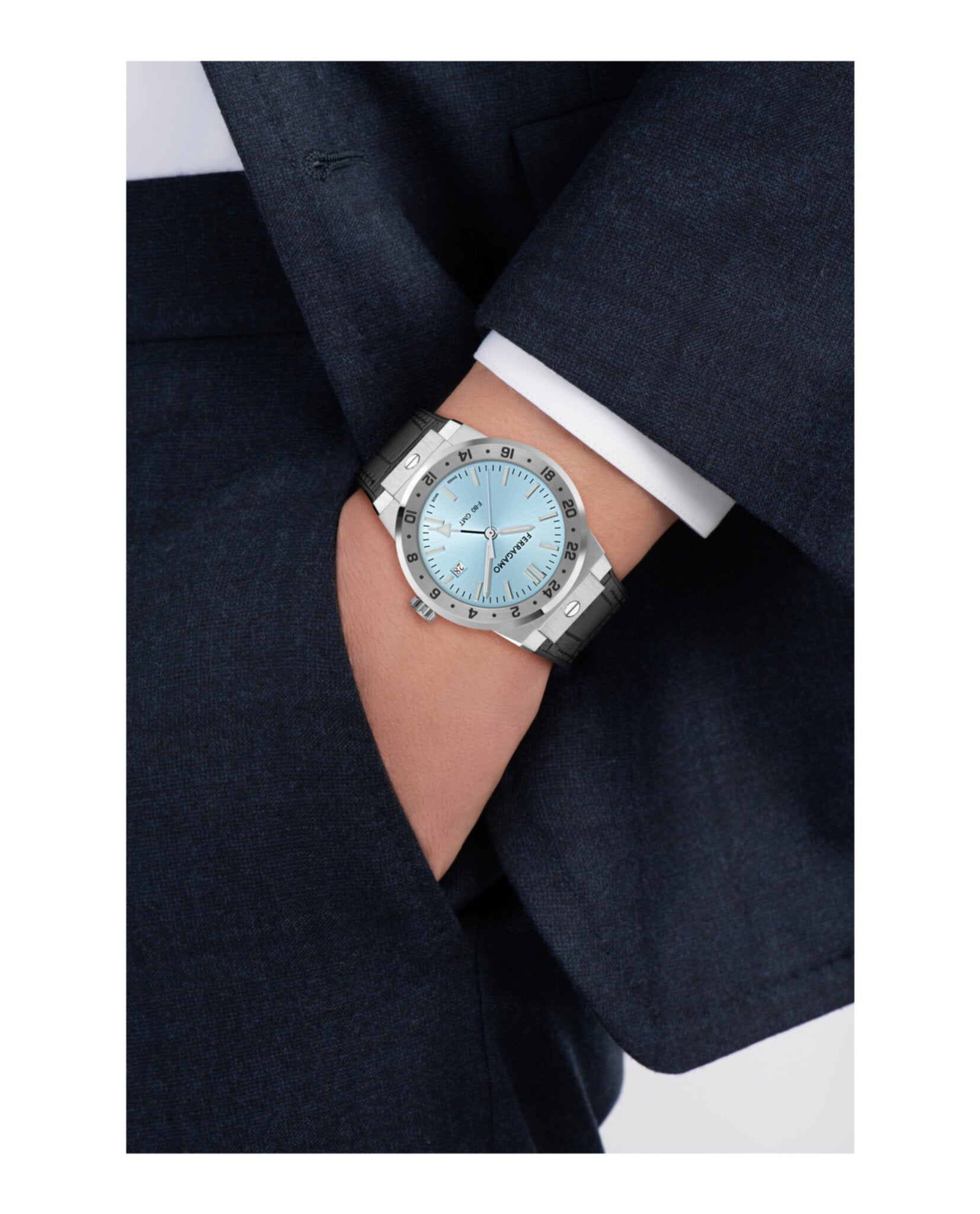 F-80 Classic GMT Leather Watch
