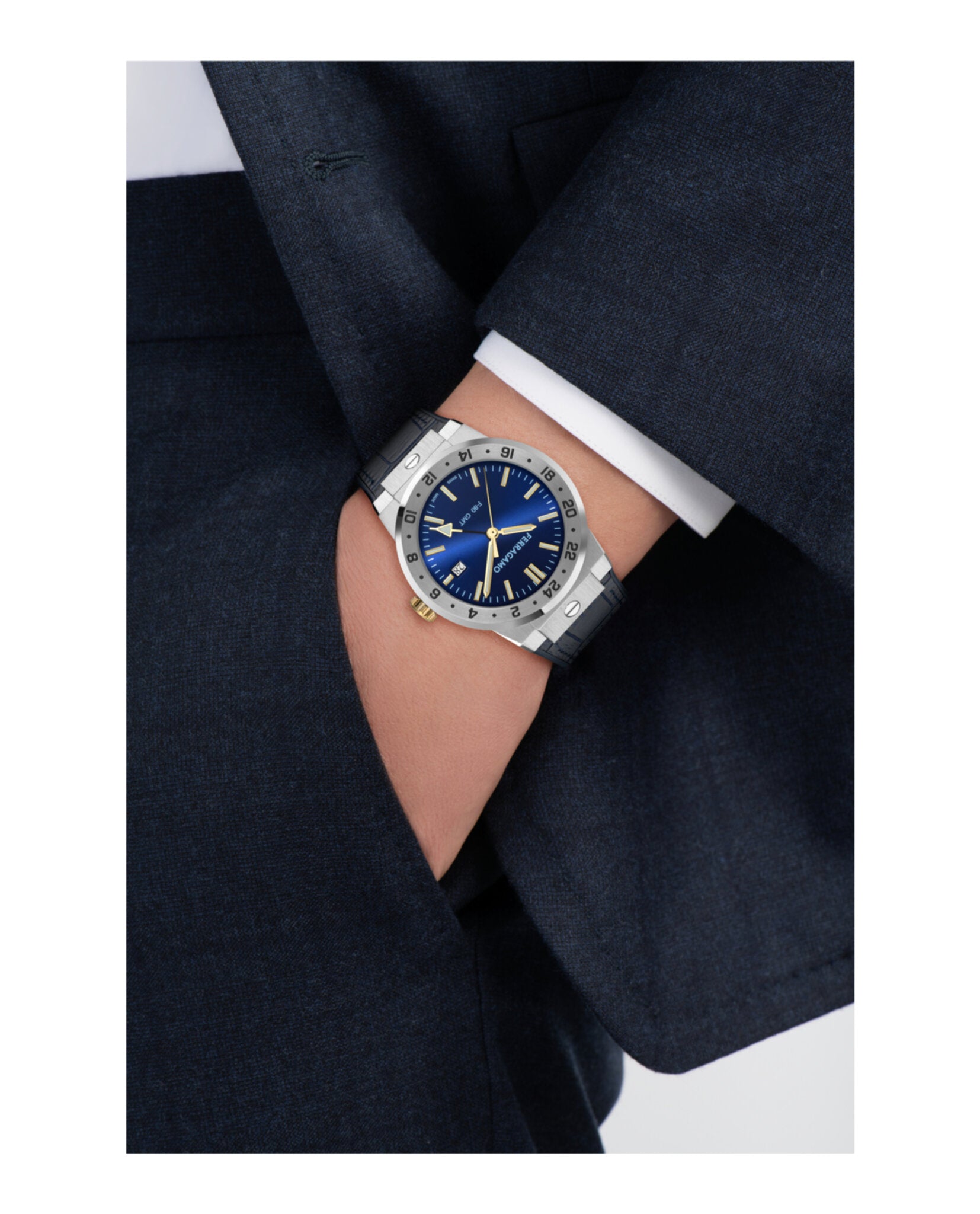 F-80 Classic GMT Leather Watch