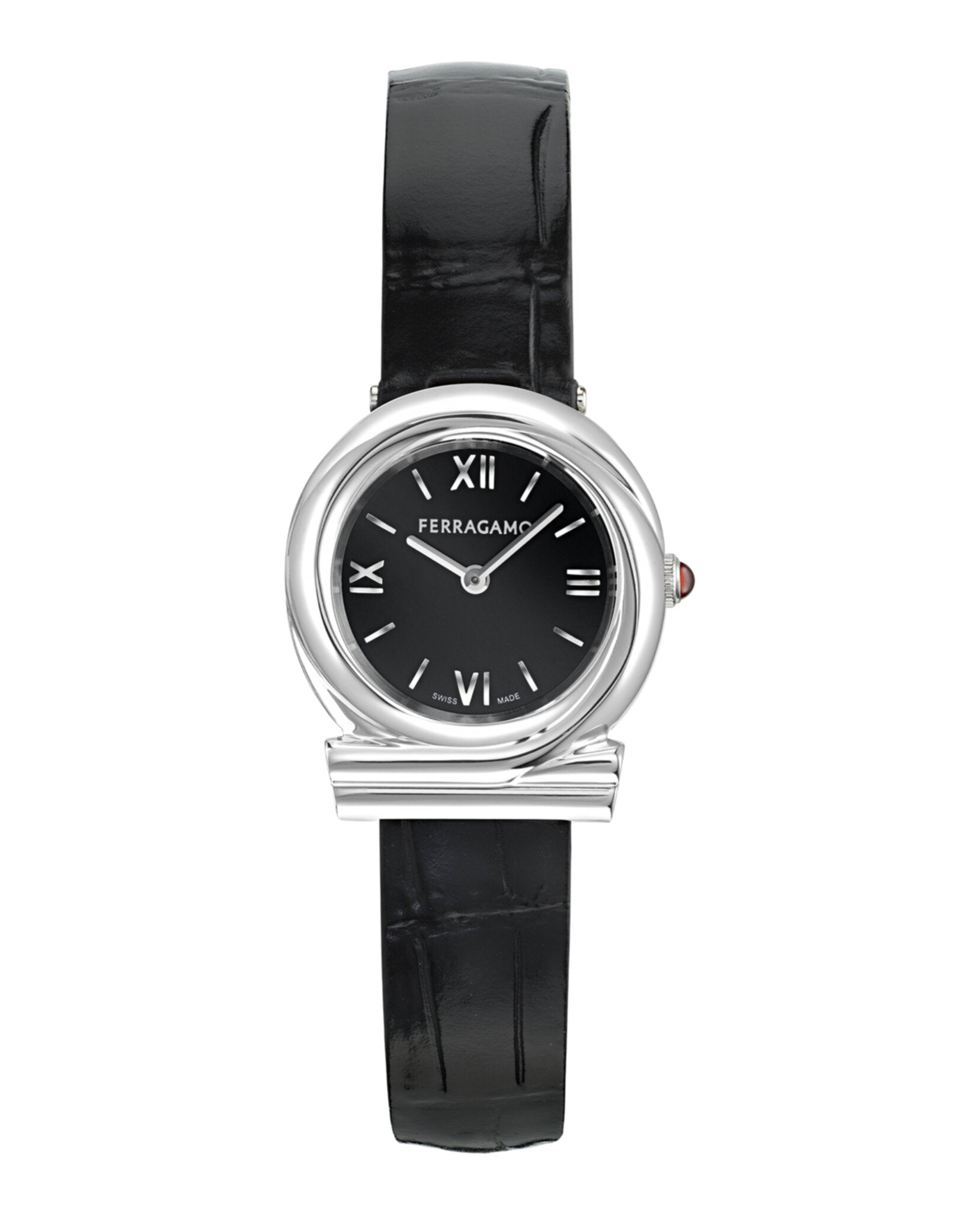 Gancini Twisted Leather Watch
