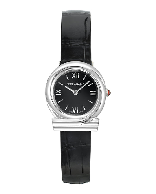 Gancini Twisted Leather Watch
