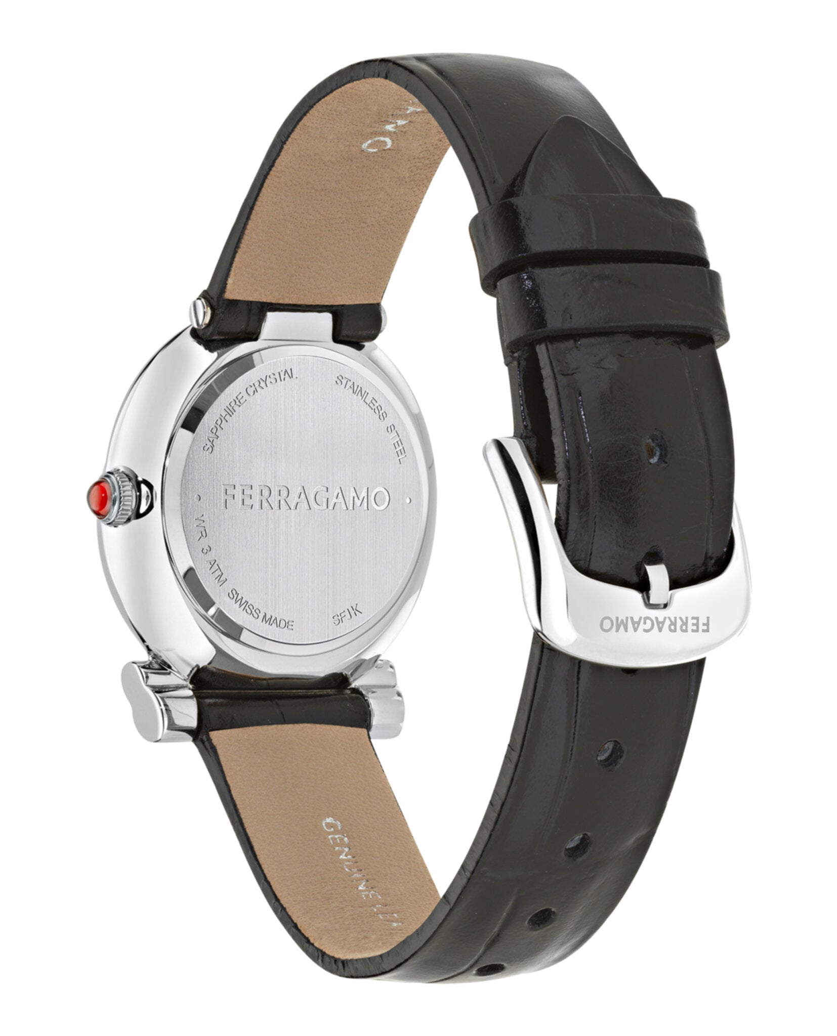 Gancini Twisted Leather Watch