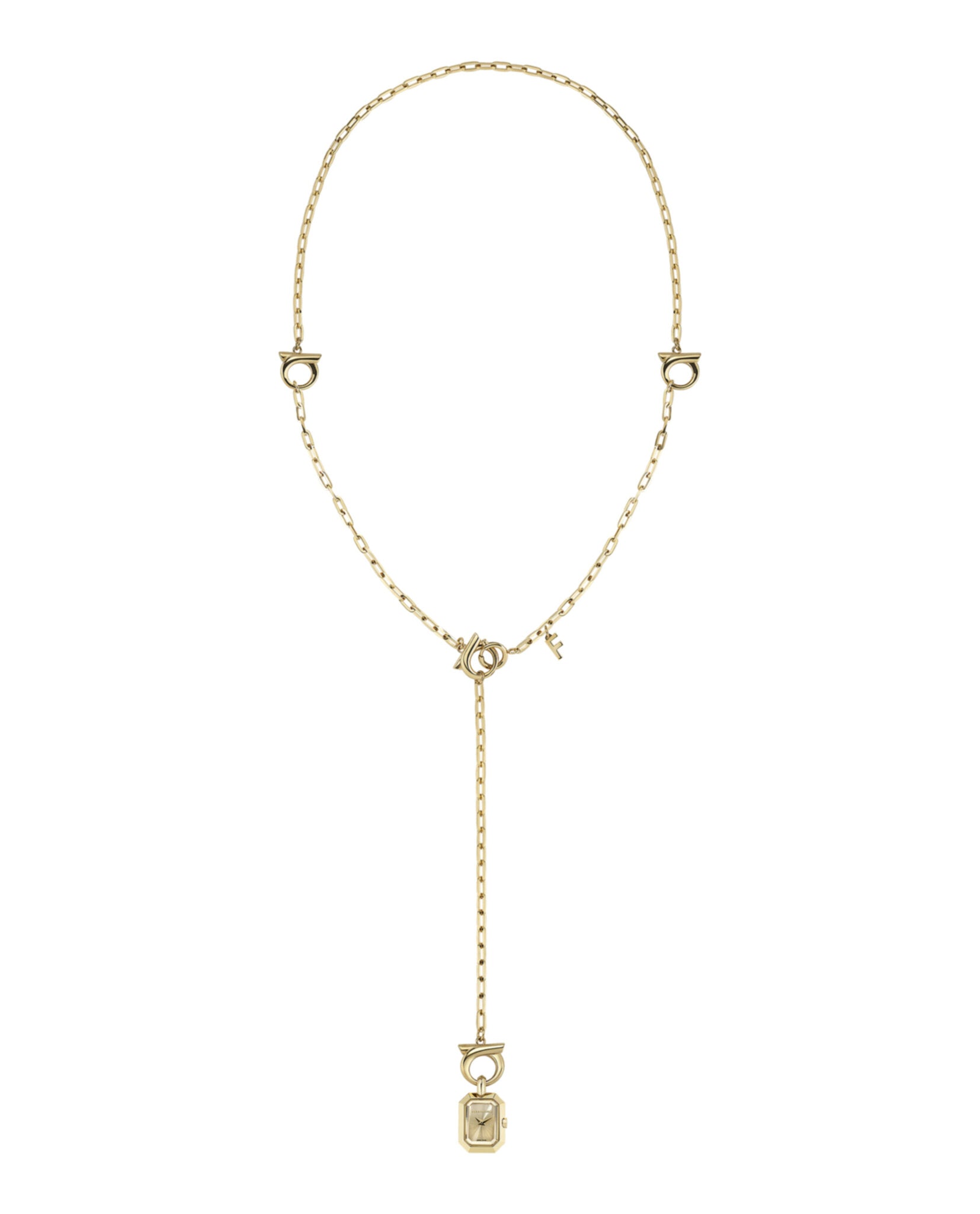 Ferragamo Charm Sautoir Necklace Watch