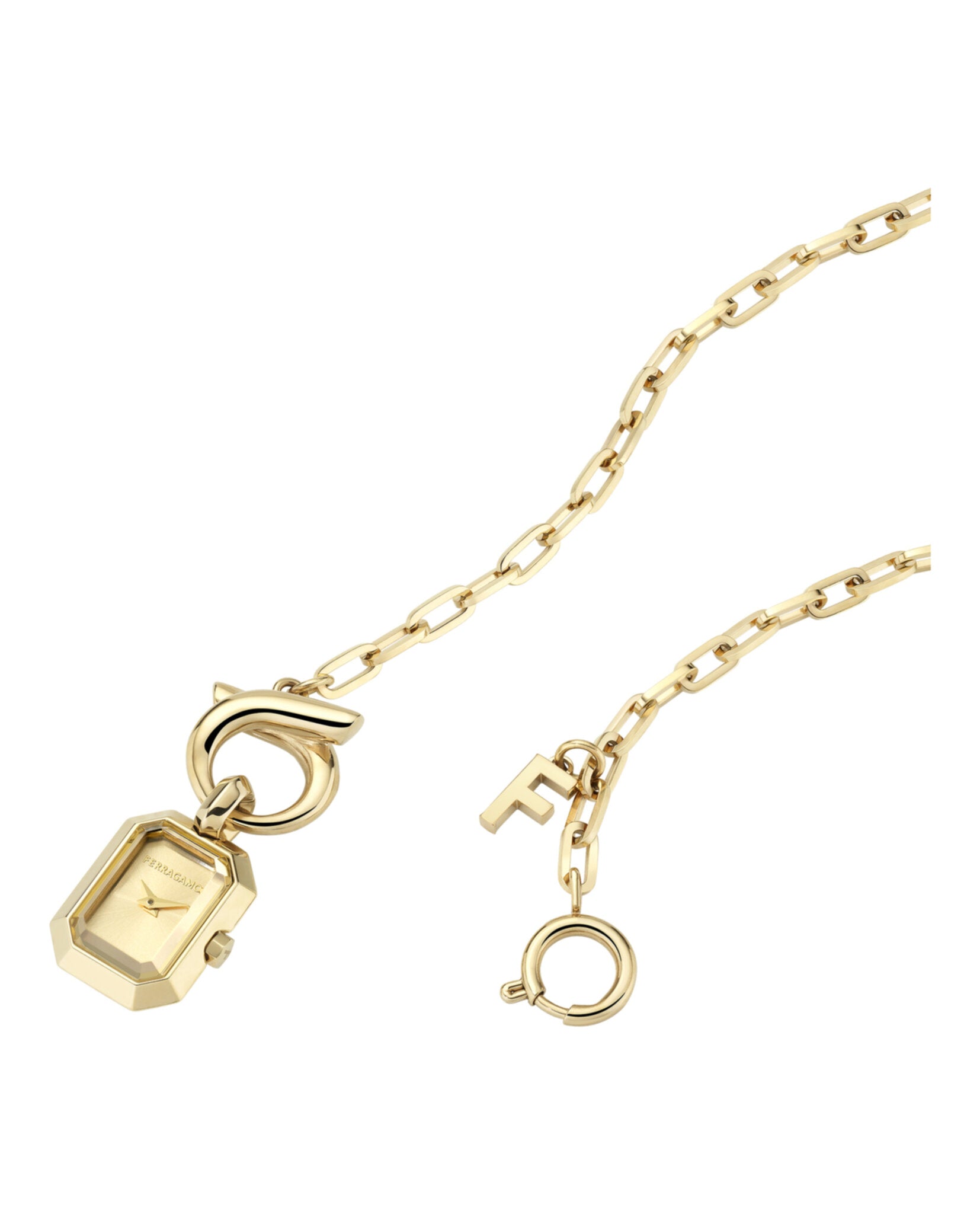Ferragamo Charm Sautoir Necklace Watch