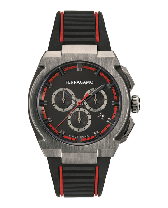 Ferragamo Supreme Chrono Silicone Watch