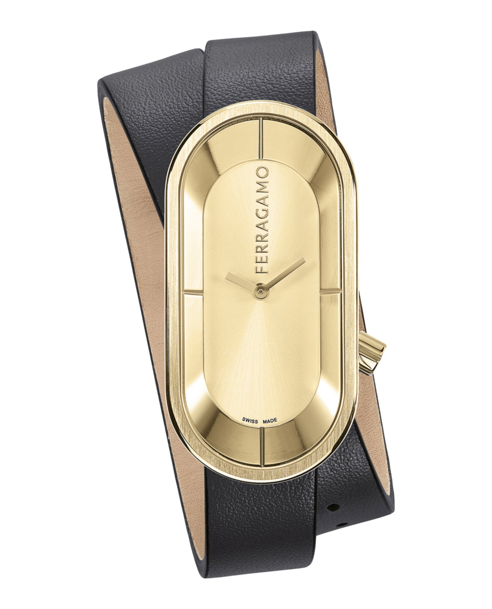 Ferragamo Curve Leather Watch