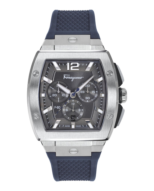 F-80 Tonneau Chrono Silicone Watch