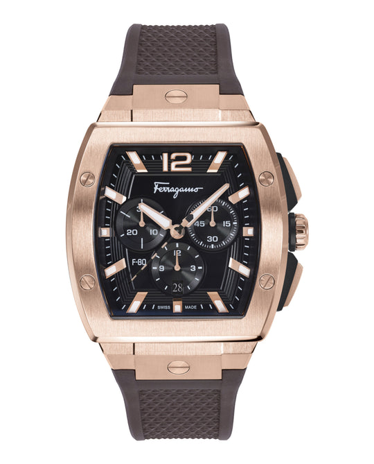 F-80 Tonneau Chrono Silicone Watch