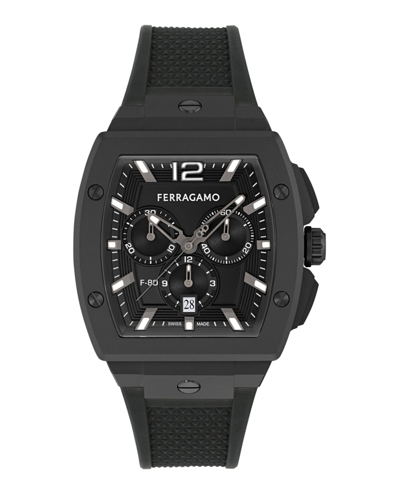 F-80 Tonneau Chrono Silicone Watch