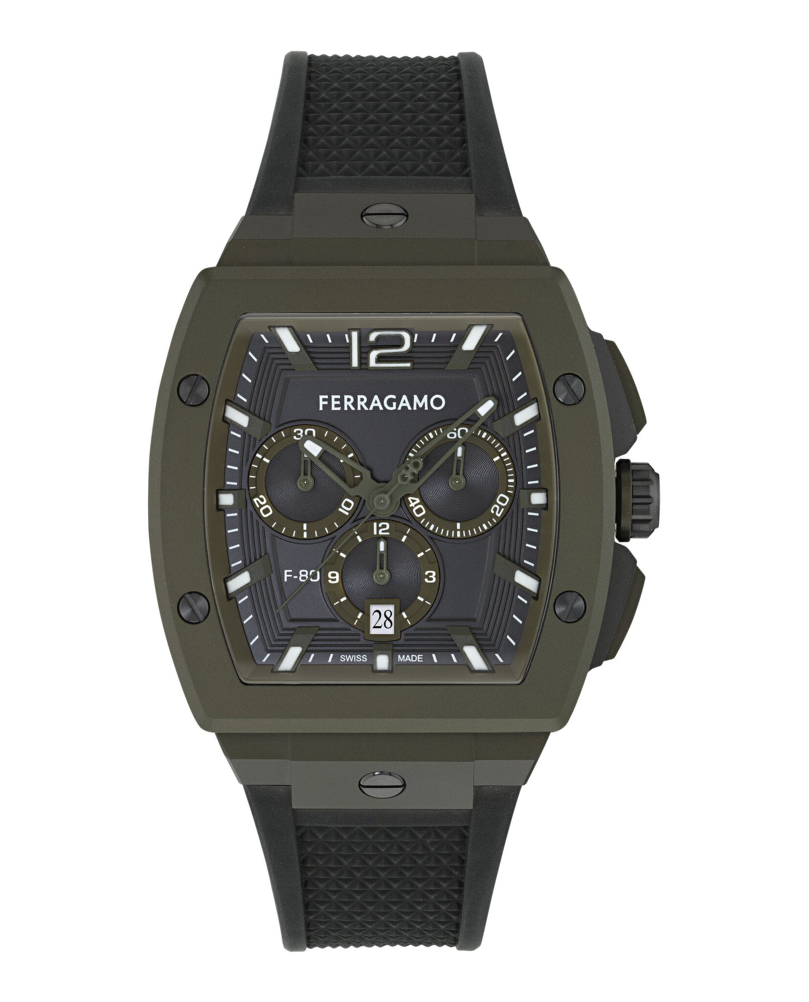 F-80 Tonneau Chrono Silicone Watch