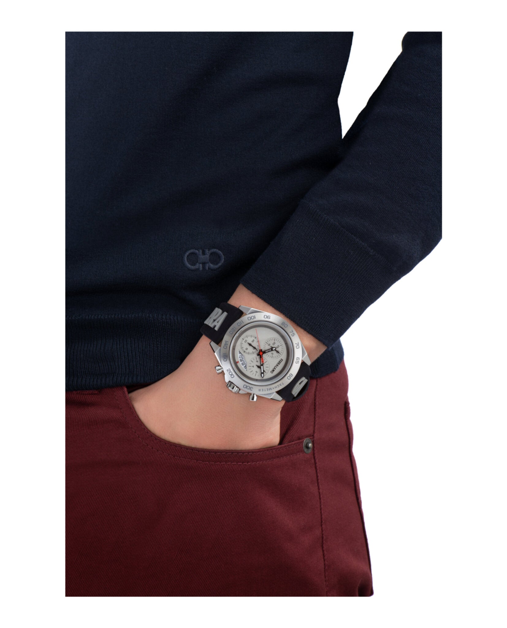 Ferragamo Urban Chrono Silicone Watch