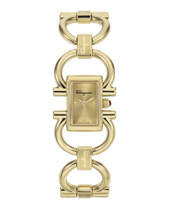 Double Gancini Mini Bracelet Watch