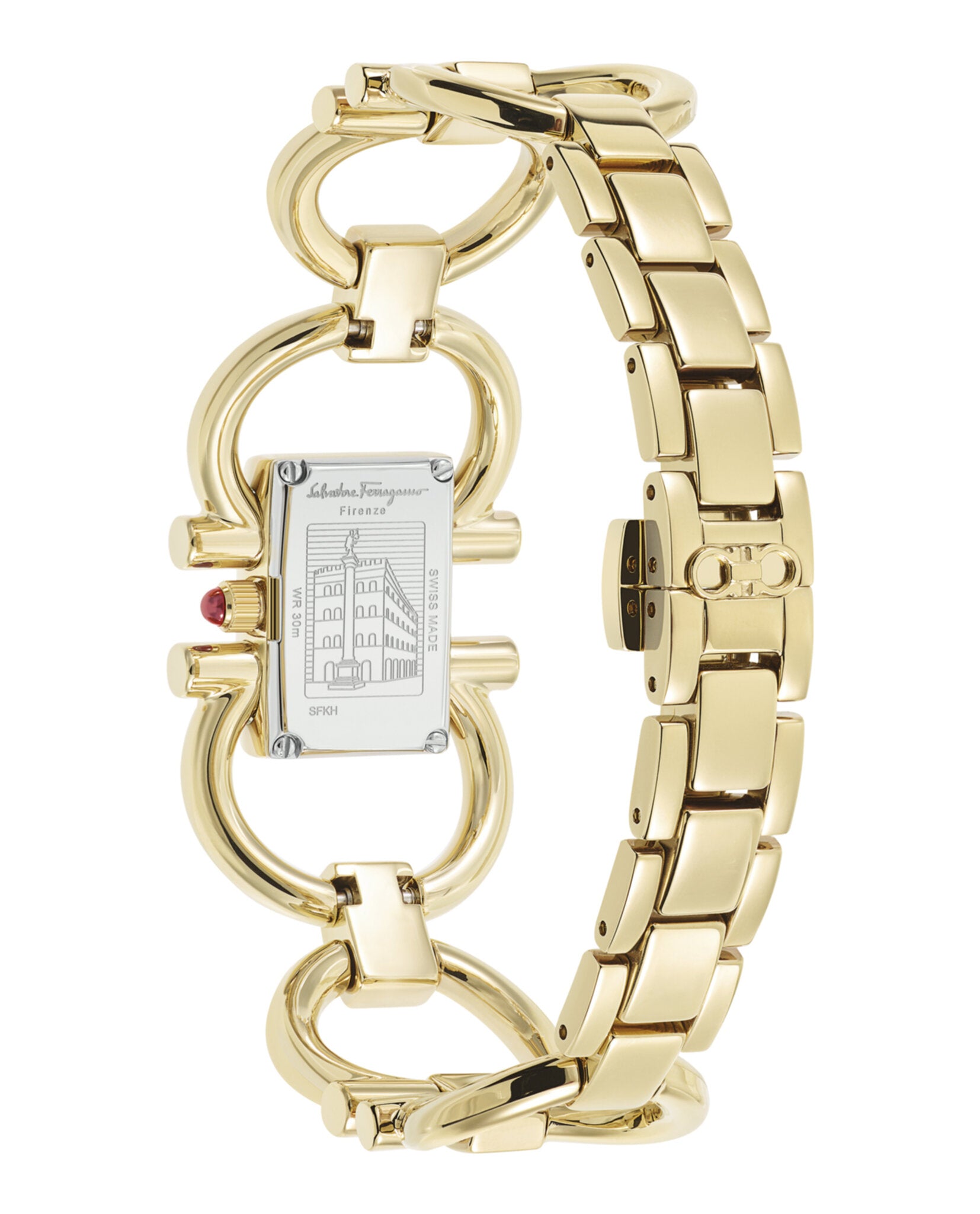 Double Gancini Mini Bracelet Watch