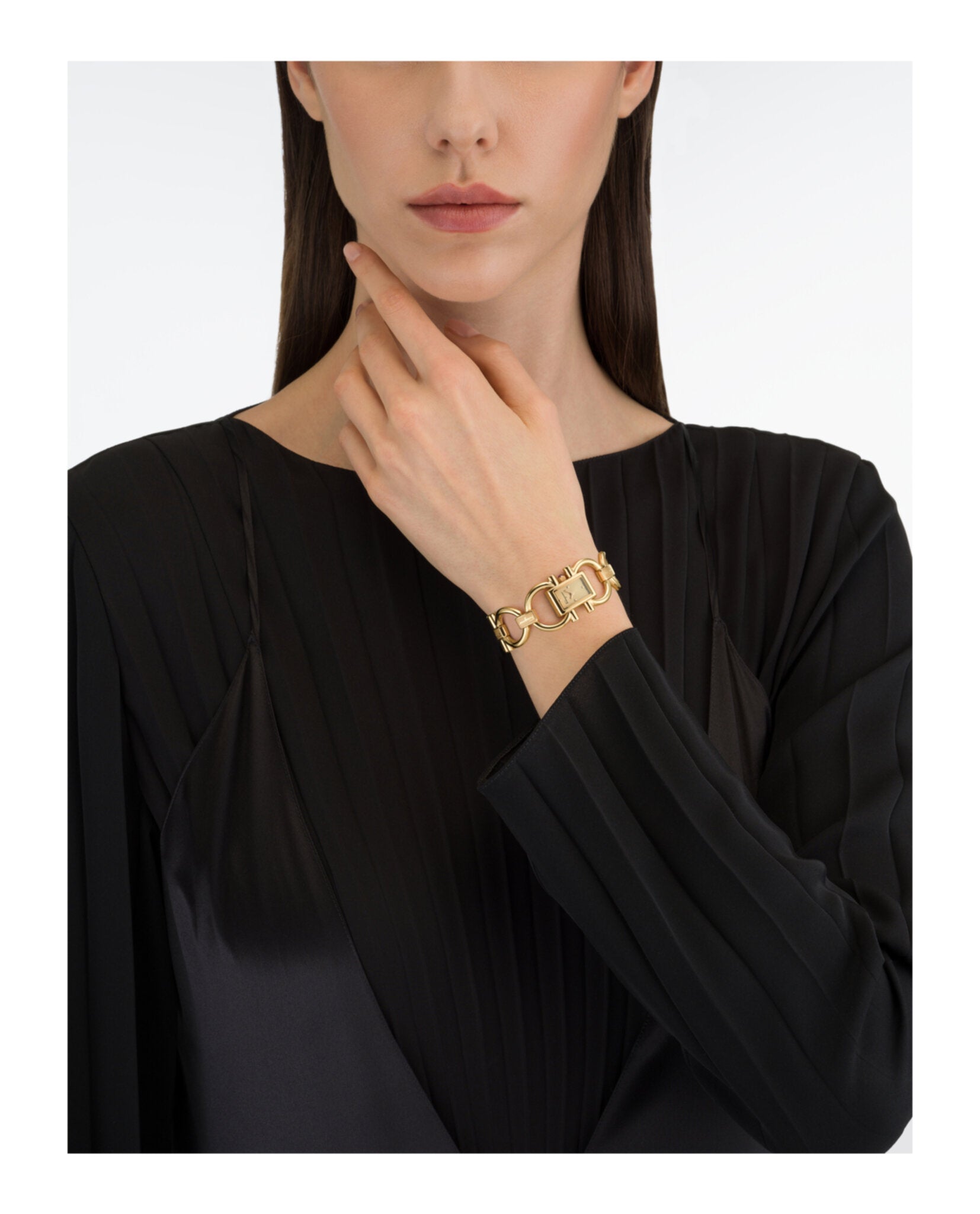 Double Gancini Mini Bracelet Watch