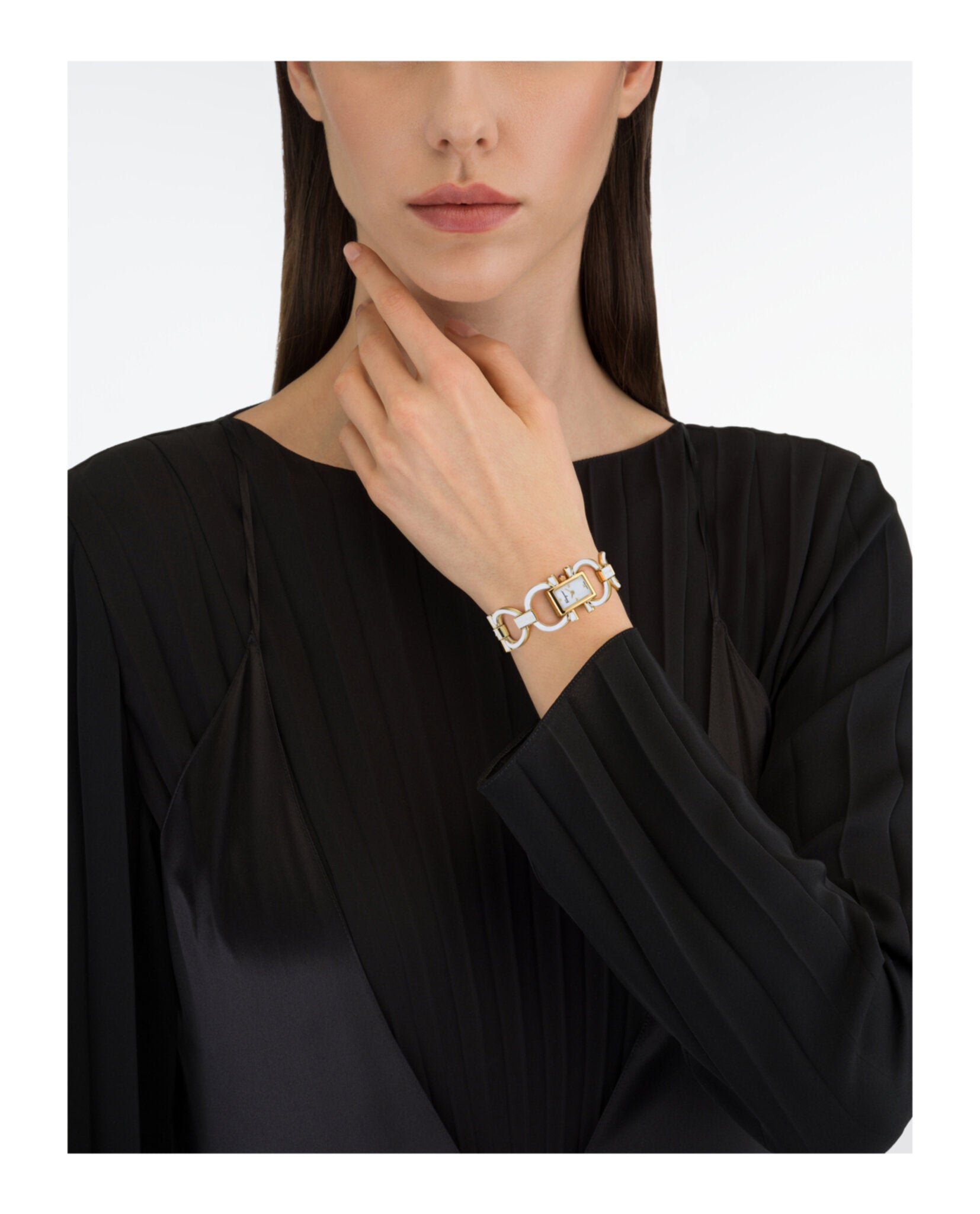 Double Gancini Mini Bracelet Watch